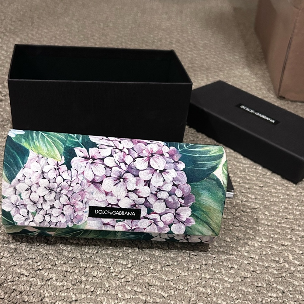 Dolce & Gabbana Floral Eyeglass Case & Wrapping - EMPTY